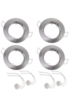 Next Life 4pack Recessed Ceiling Spotlight, Round GU10+Mr16 Down Lights Fittings 30°swiveling with Lamp Holder 220-240V for Indoor Use  - Image 1