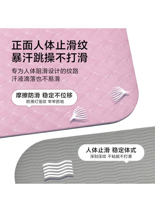 JD.com Jingzao Yoga Mat, Fitness Mat, Extra Wide And Long 185*85Cm, Exercise Training Mat, Non-Slip, Soundproof Floor Mat, 10Mm Thick, Purple - Image 3