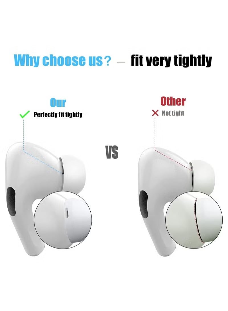 [3 أزواج] أطراف أذن بديلة لسماعات AirPods Pro و AirPods Pro الجيل الثاني مع ثقب تقليل الضوضاء، أطراف أذن سيليكون لسماعات AirPods Pro - Image 2