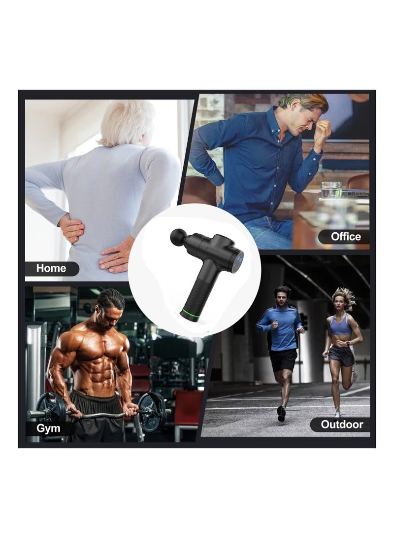 Muscle Massage Gun Percussion Muscle Massager, Deep Tissue Pain Relief, Back Leg Body, 30 Speeds Adjustable Speed Body Massager Electric Massager Back Massager