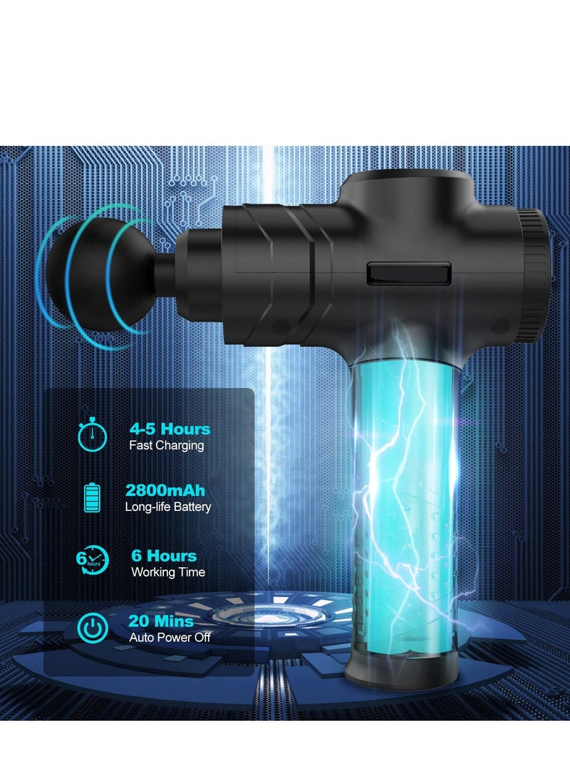 Arabest Muscle Massage Gun Percussion Muscle Massager, Deep Tissue Pain Relief, Back Leg Body, 30 Speeds Adjustable Speed Body Massager Electric Massager Back Massager  - Image 2
