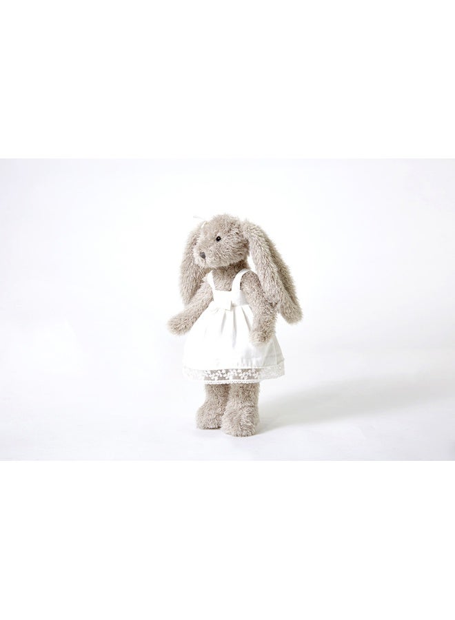 New Plush Rabbit Toy in White Tulle Dress - Perfect Companion for Girls  - Image 2