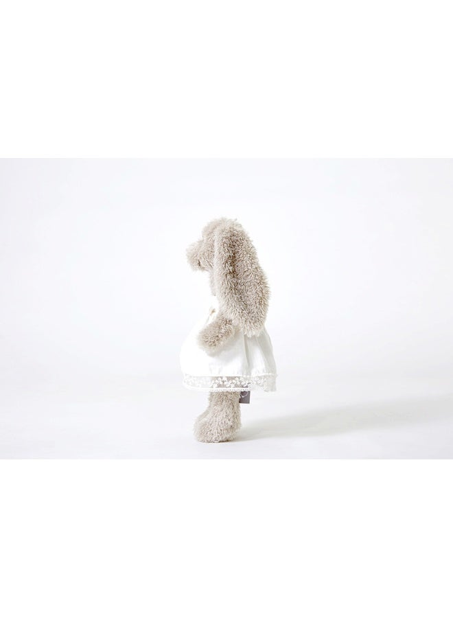 New Plush Rabbit Toy in White Tulle Dress - Perfect Companion for Girls  - Image 3