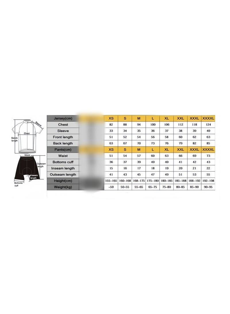 KUYING Men's Outdoor Cycling Suit Off-road Road Mountain Bike Cycling Suit  - Image 2