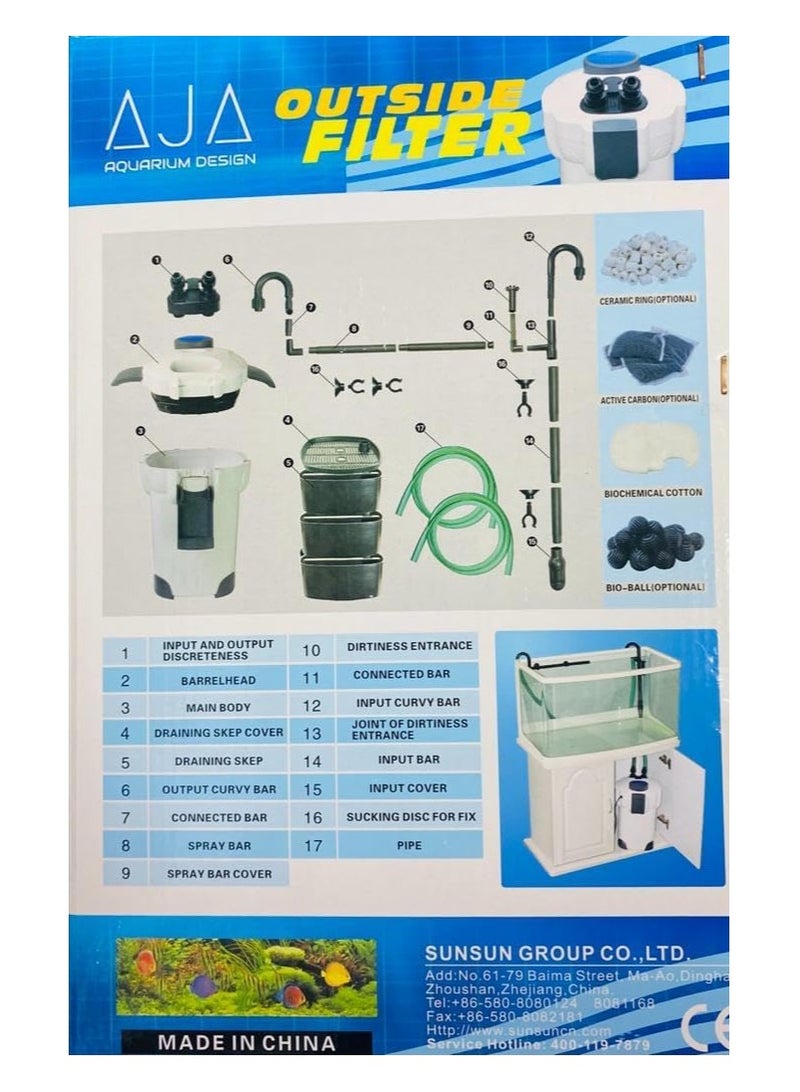 AJA HW 302 3-Stage External Canister Aquarium Filter - Image 3
