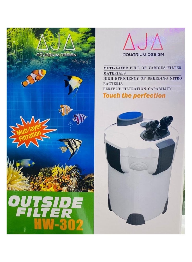AJA HW 302 3-Stage External Canister Aquarium Filter - Image 4