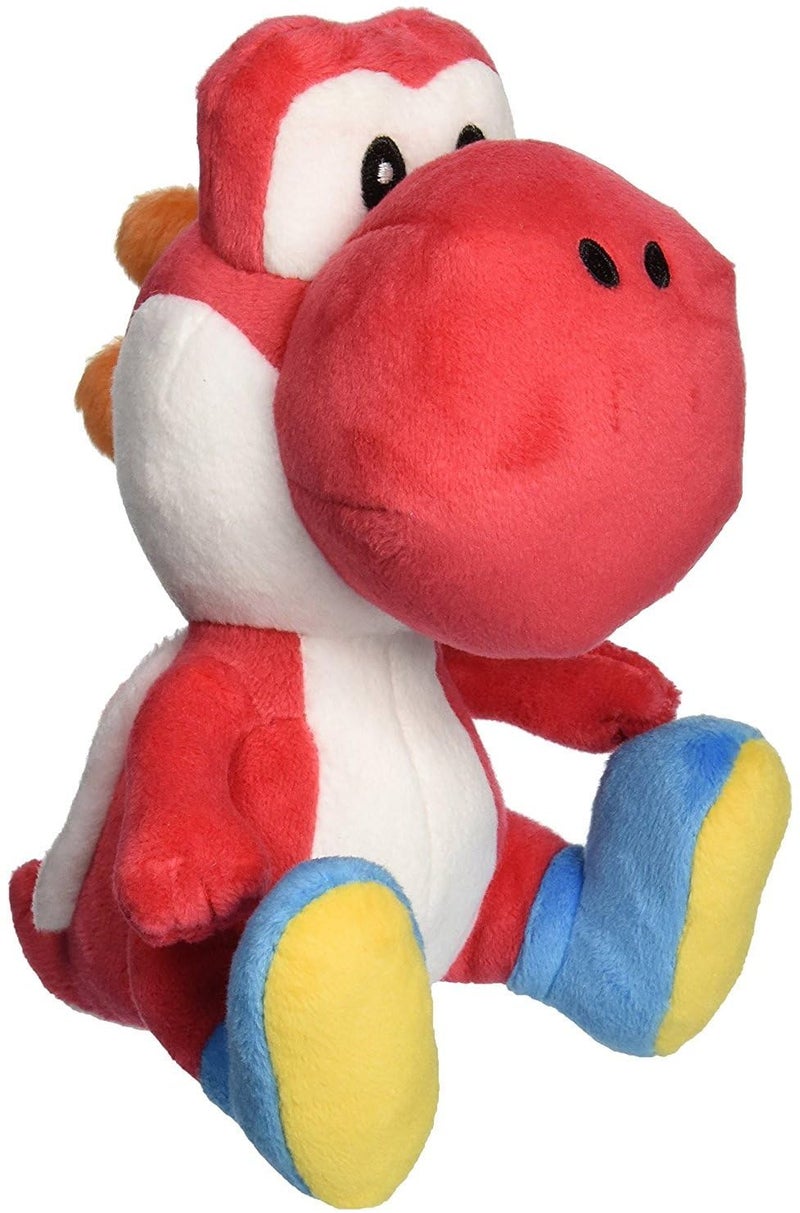Little Buddy 1389 Super Mario All Star Collection Red Yoshi Plush, 7" - Image 1