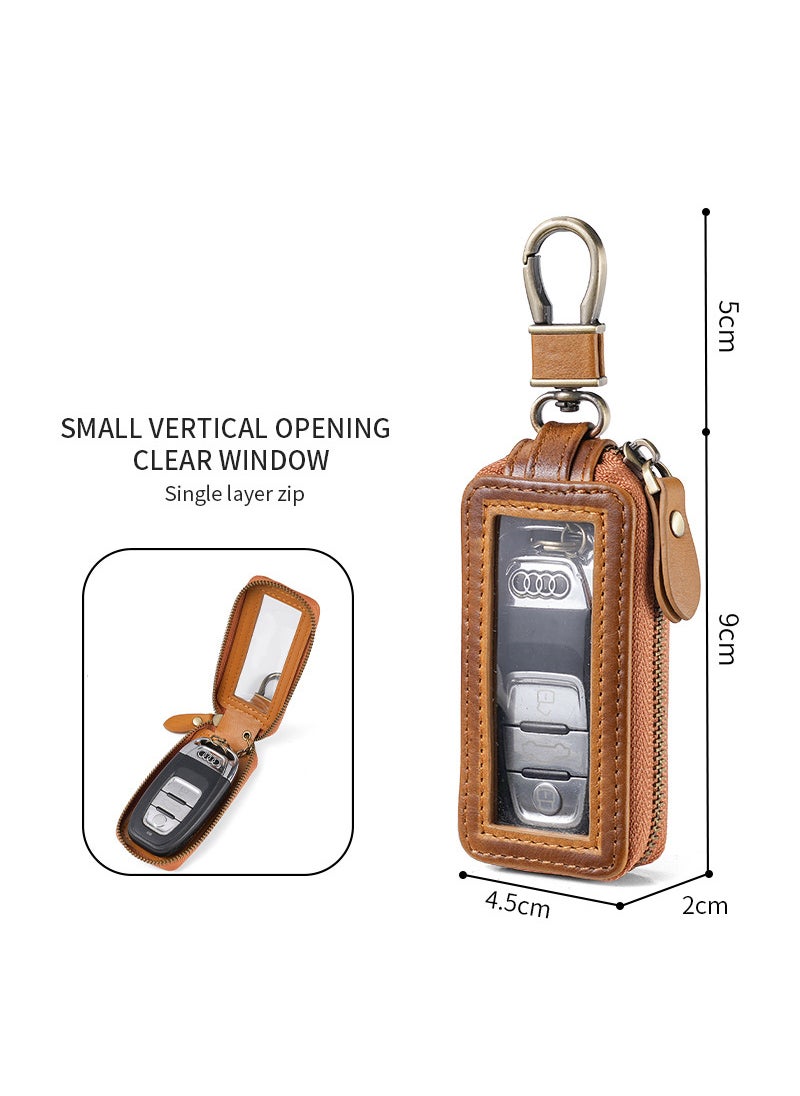 Generic - Vintage Style Single Double Layer Key Holder Transparent window single layer (vertical opening) - Image 1