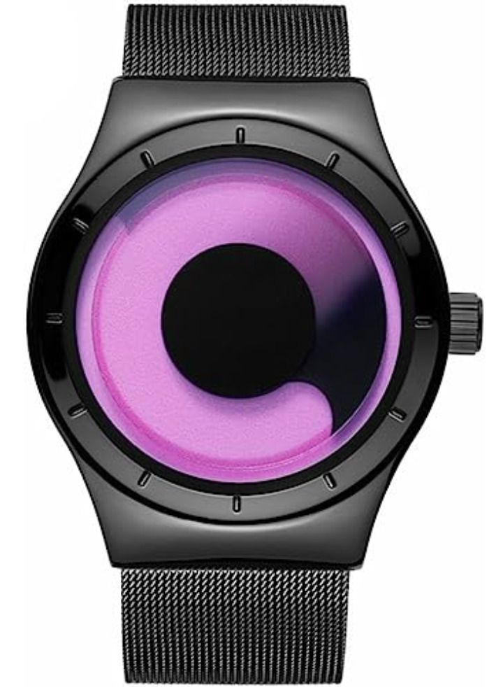 جوانكين ساعات رجالية رقيقة جدا شبكة الفولاذ المقاوم للصدأ باند ماء كوارتز ساعة معصم - Image 1