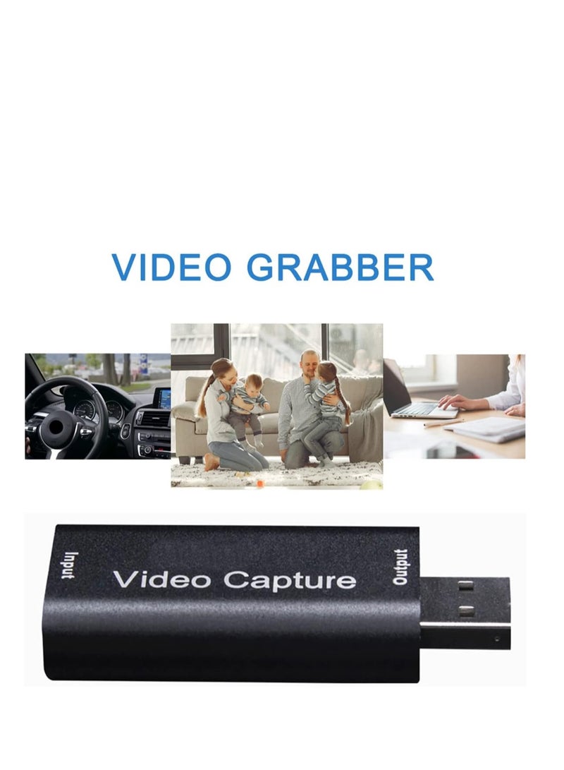 HDMI Video Capture Card USB 2.0 1080P 1920 × 1080 @ 30Hz No Driver Video Recording Card Capture Card HDMI USB Adapter Recording Device USB Game Capture Card for Live Streaming Gaming Video Conference - Image 5