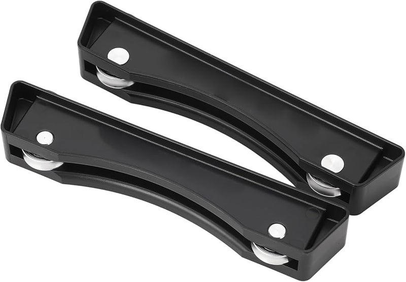 حامل بكرات خيوط الطابعة ثلاثية الأبعاد الأسود 2 قطعة حامل قوسي متين من مادة ABS دوران سلس لخيوط PLA وABS وTPU - Image 4