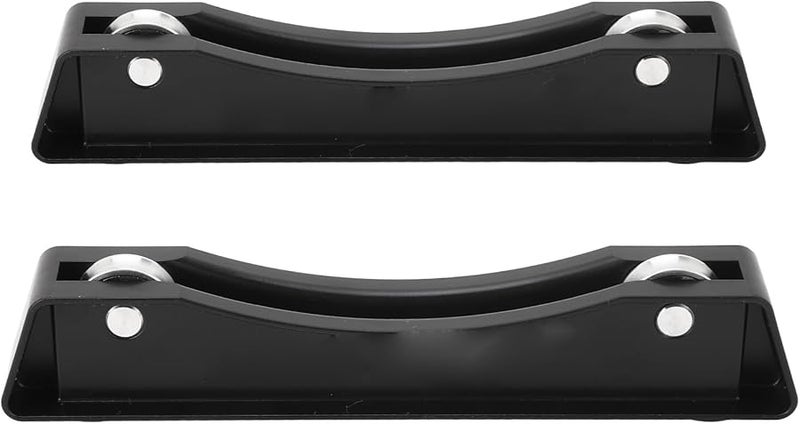 حامل بكرات خيوط الطابعة ثلاثية الأبعاد الأسود 2 قطعة حامل قوسي متين من مادة ABS دوران سلس لخيوط PLA وABS وTPU - Image 1