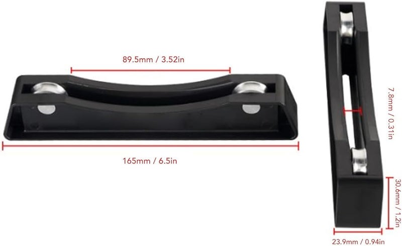 حامل بكرات خيوط الطابعة ثلاثية الأبعاد الأسود 2 قطعة حامل قوسي متين من مادة ABS دوران سلس لخيوط PLA وABS وTPU - Image 5