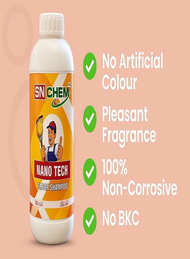 SN CHEM Nano Tech Shampoo | Heavy Duty Floor Cleaner Liquid for Tiles, Marble, Granite & Ceramic | Suitable for daily mopping | Leaves long-lasting freshness | Suitable for white marble | Streak-free cleaning - Image 4