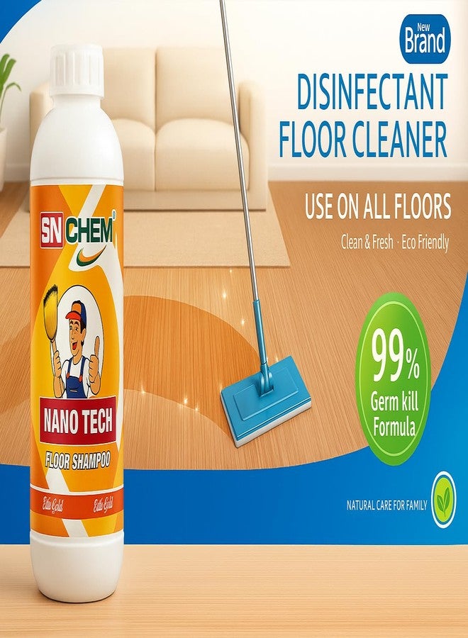 SN CHEM Nano Tech Shampoo | Heavy Duty Floor Cleaner Liquid for Tiles, Marble, Granite & Ceramic | Suitable for daily mopping | Leaves long-lasting freshness | Suitable for white marble | Streak-free cleaning - Image 3