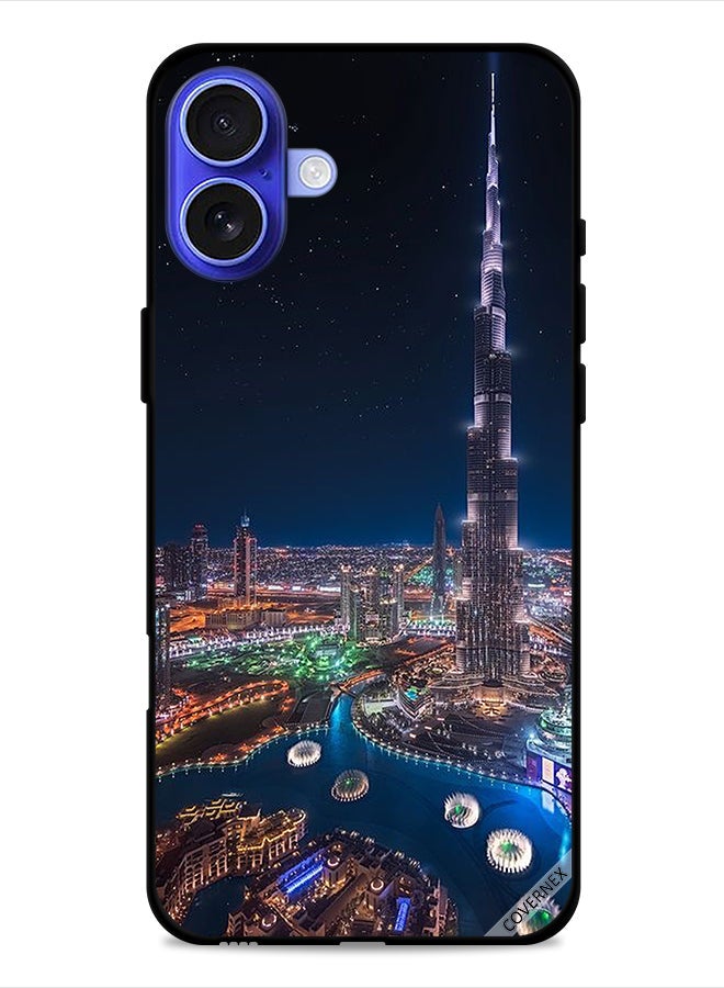 Covernex Apple iPhone 16 Protective Case Cover Night View Of Downtown - Image 1