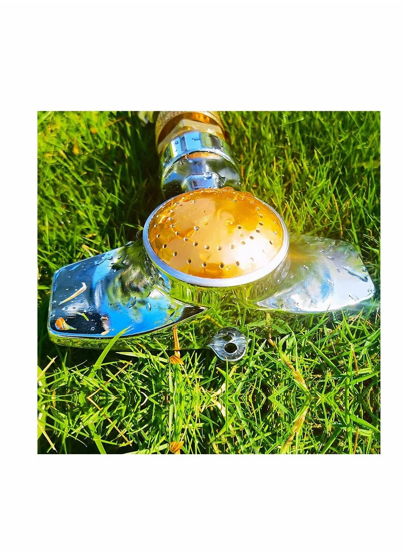 4 Pcs Metal Spot Sprinkler,  360 Degree Square Circle Pattern Aluminum Alloy Sprinkler,Hose Sprinklers Coverage Area Up to 30FT for Small to Medium Area Yard Lawn Garden Watering, 4 Pack - pzsku/Z20C23DA204C967BB76C9Z/45/_/1655881171/b07d17a2-626d-4a3e-8fc7-789119f15bd5