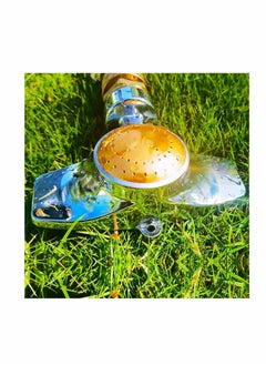 KASTWAVE 4 Pcs Metal Spot Sprinkler,  360 Degree Square Circle Pattern Aluminum Alloy Sprinkler,Hose Sprinklers Coverage Area Up to 30FT for Small to Medium Area Yard Lawn Garden Watering, 4 Pack  - Image 4