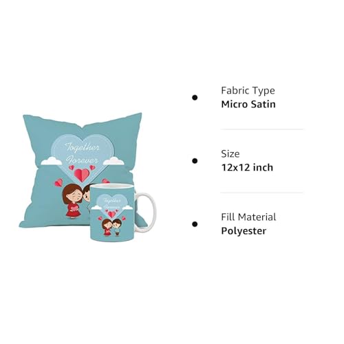 The Purple Tree Polyester Valentine's Day Gift Set - Cushion and Coffee Mug for Husband, Boyfriend, Wife, Girlfriend - Image 4