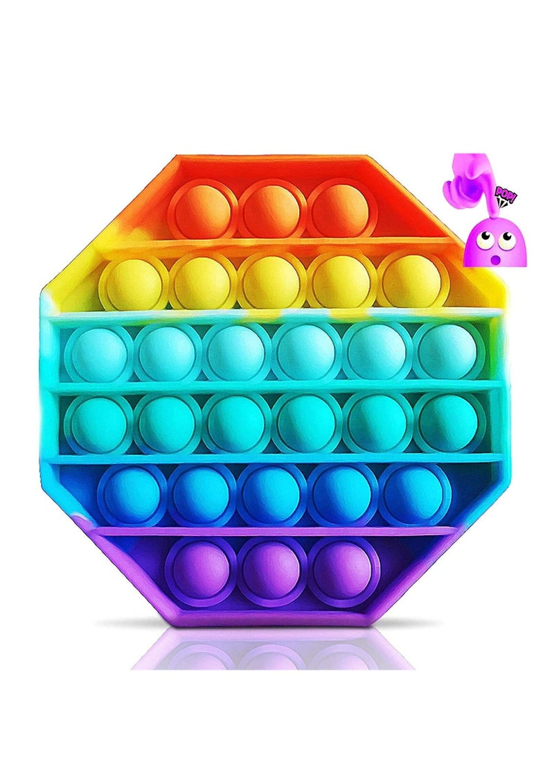 Cool Baby Style - Push Bubbles Pop Fidget Sensory Toy,A Loud Side And A Quiet Side To Pop, Autism Adhd Special Needs Stress Reliever Silicone Squeeze Toy - Image 1