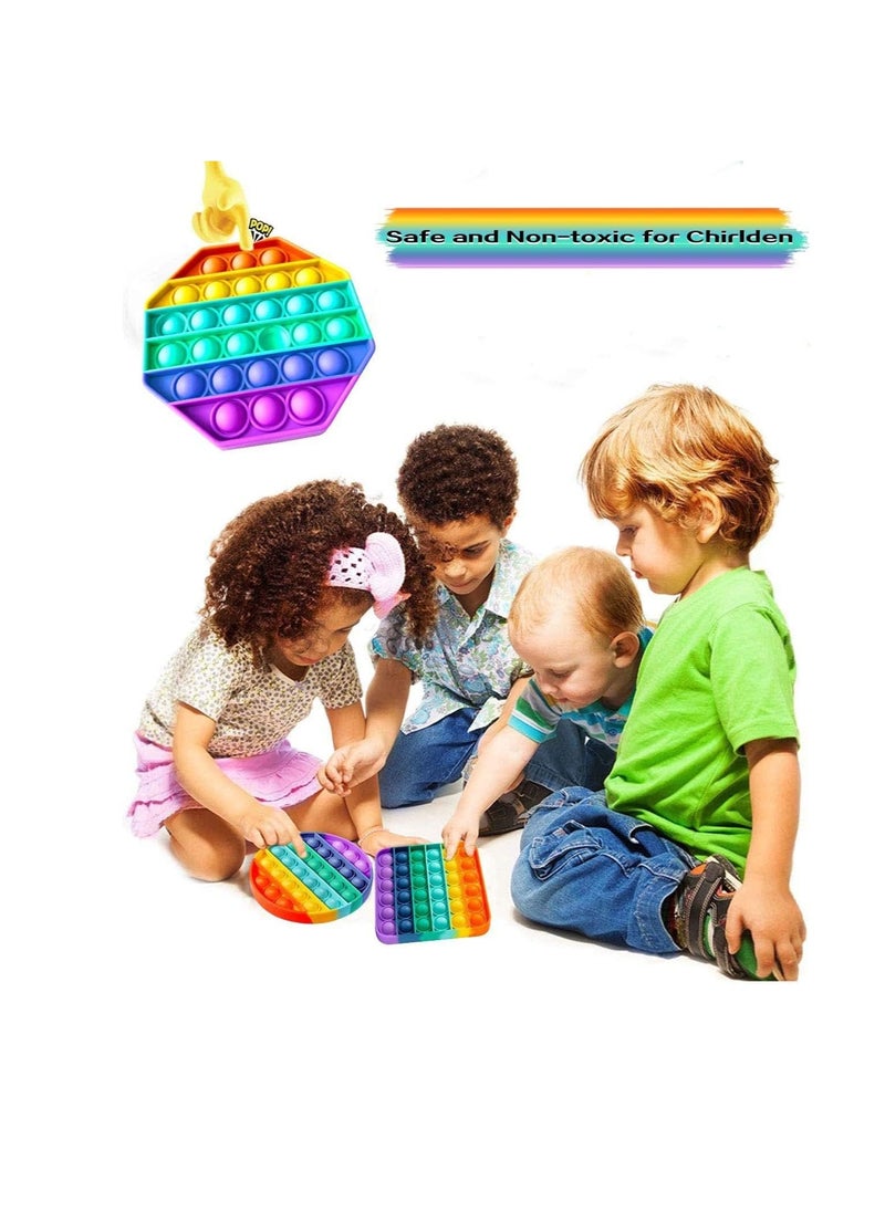 Cool Baby Style - Push Bubbles Pop Fidget Sensory Toy,A Loud Side And A Quiet Side To Pop, Autism Adhd Special Needs Stress Reliever Silicone Squeeze Toy - Image 1