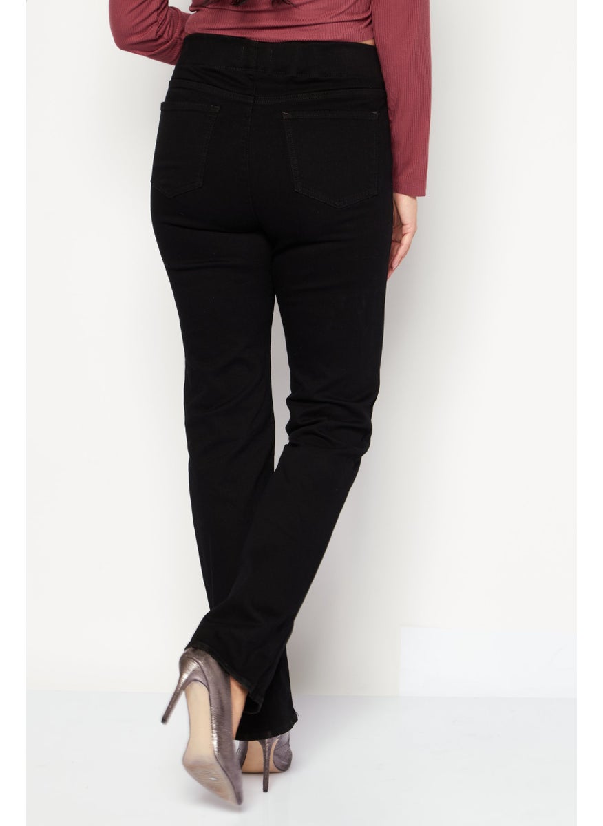 NYDJ - Women Regular Fit Plain Denim Jeans, Black - Image 1