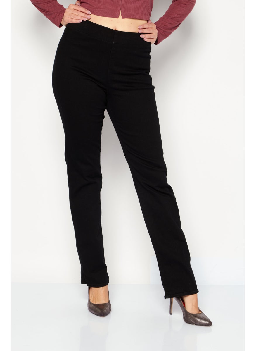 NYDJ - Women Regular Fit Plain Denim Jeans, Black - Image 1
