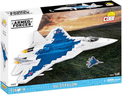 COBI Armed Forces SU57 Felon Plane Building Set 928 Pieces - Image 5