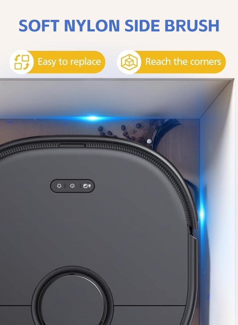 مساحة عمار 10 قطع من الفُرَش الجانبية المتوافقة مع X10 Pro Omni / X9 Pro — فُرَش استبدال لتنظيف الحواف مخصصة للمكنسة الكهربائية الروبوتية، قطع غيار وملحقات متينة - Image 3