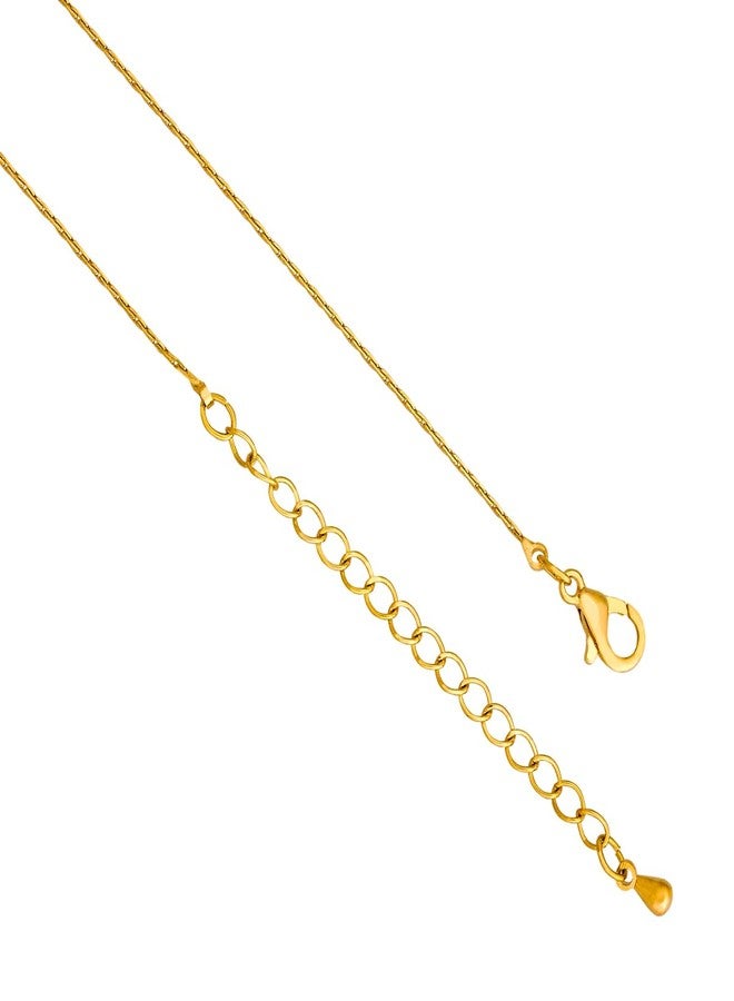 KUSHAL'S Fashion Jewellery White Gold Polished Copper Trendy Necklace, Best for Casual Wear & Special Occasion - 454894 - Image 4