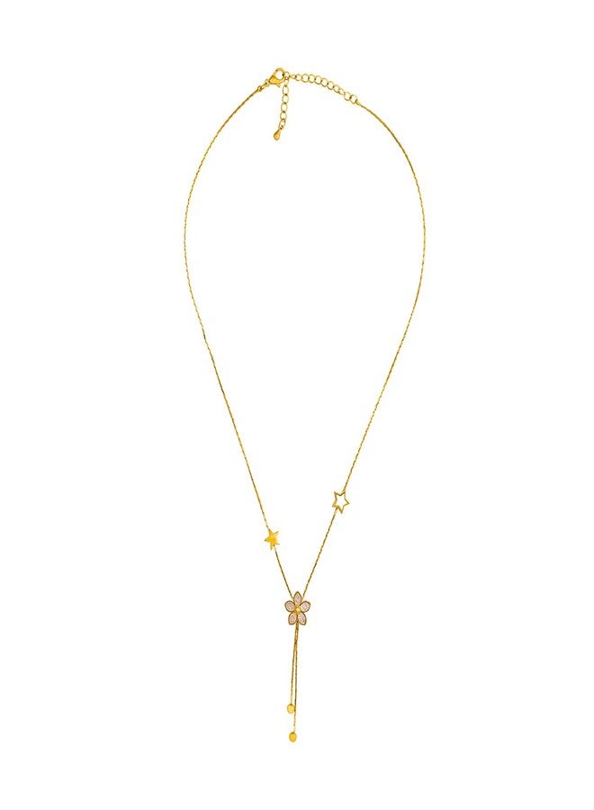 KUSHAL'S Fashion Jewellery White Gold Polished Copper Trendy Necklace, Best for Casual Wear & Special Occasion - 454894 - Image 3