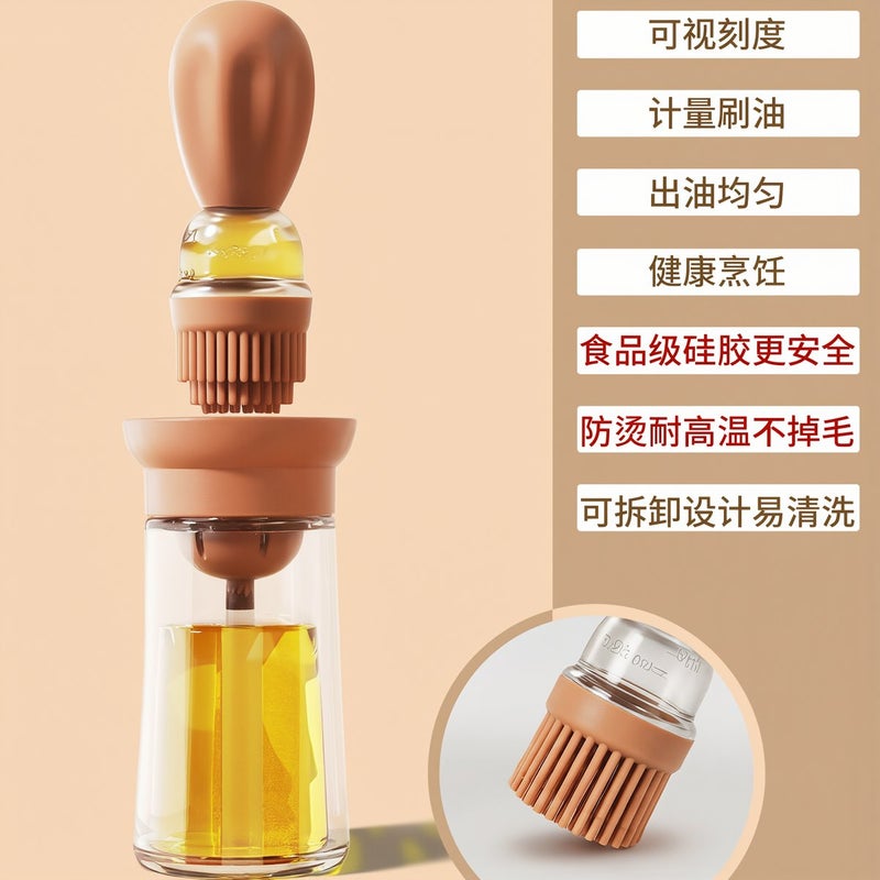 Oil Brush Bottle Portion Control for Diet Fitness Healthy Low Calorie Cooking Household Use - Image 2