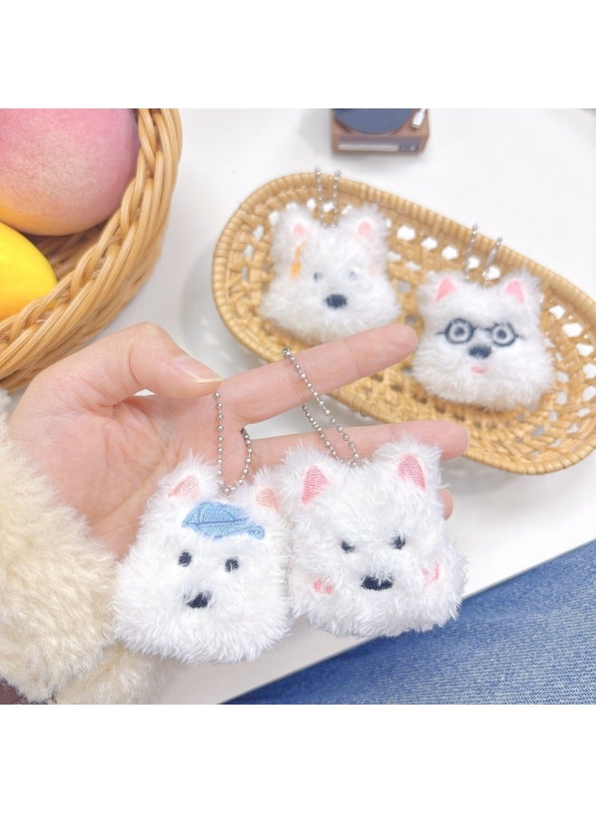 Cartoon Gauxi Dog Pendant Glasses Puppy Children's Wear Accessories Bag Pendant Shoes And Socks Scarf Accessories Accessories-Specifications:Glasses Puppy-Color:Back Opening (no Brooch, No Pendant) - Image 2