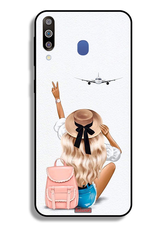 Tolwak Samsung Galaxy M30 Protective Case Cover Girl Love Travel - Image 2