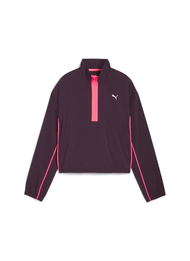 Run For Her Woven Half-Zip Women