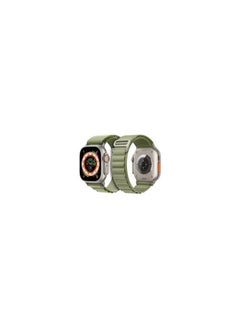 Watch Ultra Smartwatch with Rugged Titanium Case and Alpine Loop 49mm Fitness Tracker Precision GPS Action Button Extra Long Battery Life with Green Alpine Loop Band