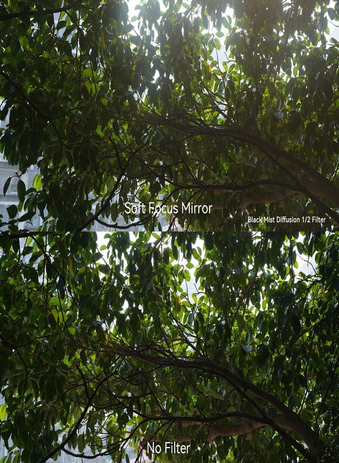 7artisans Black Mist Filter 1/2 Aluminum Alloy Natural Soft Diffuser Effect Dream Cinematic Effect Soft Focus Optical Glass Filter (46mm) - Image 3