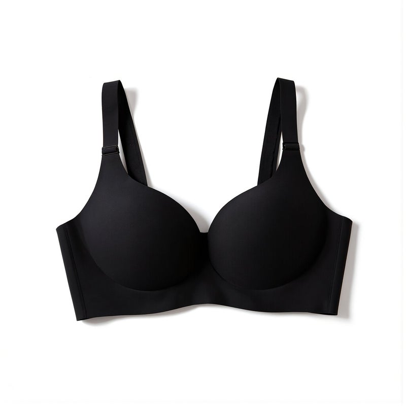 Ultra Light Travel Seamless Bra Compact Pack Wrinkle Resistant Black - Image 2