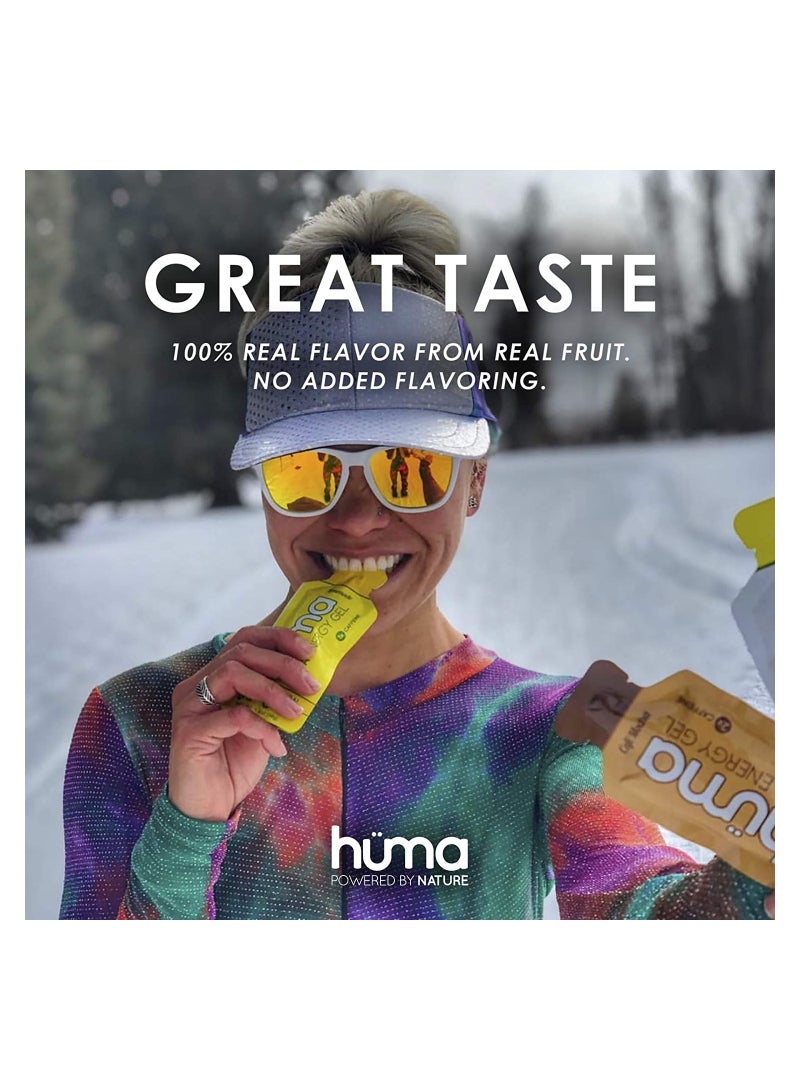 Huma Chia Energy Gel-Strawberries-9 count x 43g-22gr Carbs,105mg Sodium,100% All Natural,Vegan,Gluten Free,Caffeine Free,No Stomach Problems,Great Taste,Easy Digestion - Pack of 9 - Image 4