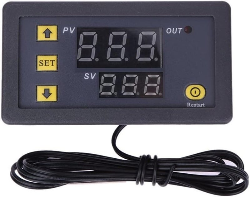 JSEIAJB Mini Digital Temperature Controller Thermostat Regulator Heating Cooling Control Thermoregulator Ensor(AC110-220V) - Image 1