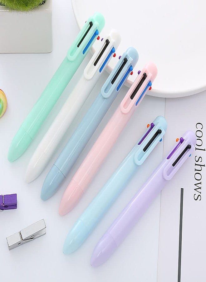 SUNREEK Multicolor Pen - 30 Pack 0.5mm 6-in-1 Retractable Ballpoint Pens for Office School Supplies Students Children Gift - Image 3