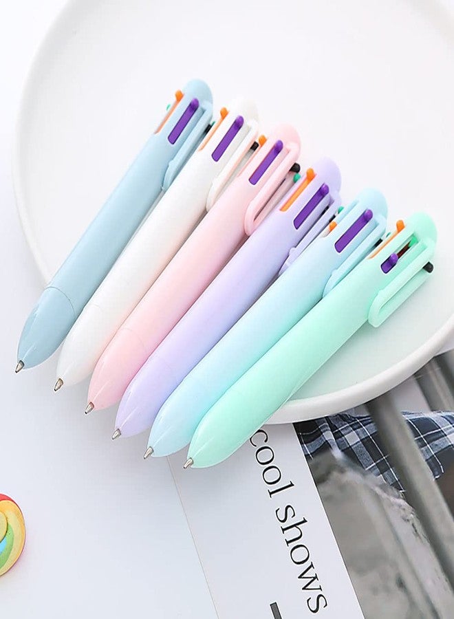 SUNREEK Multicolor Pen - 30 Pack 0.5mm 6-in-1 Retractable Ballpoint Pens for Office School Supplies Students Children Gift - Image 2