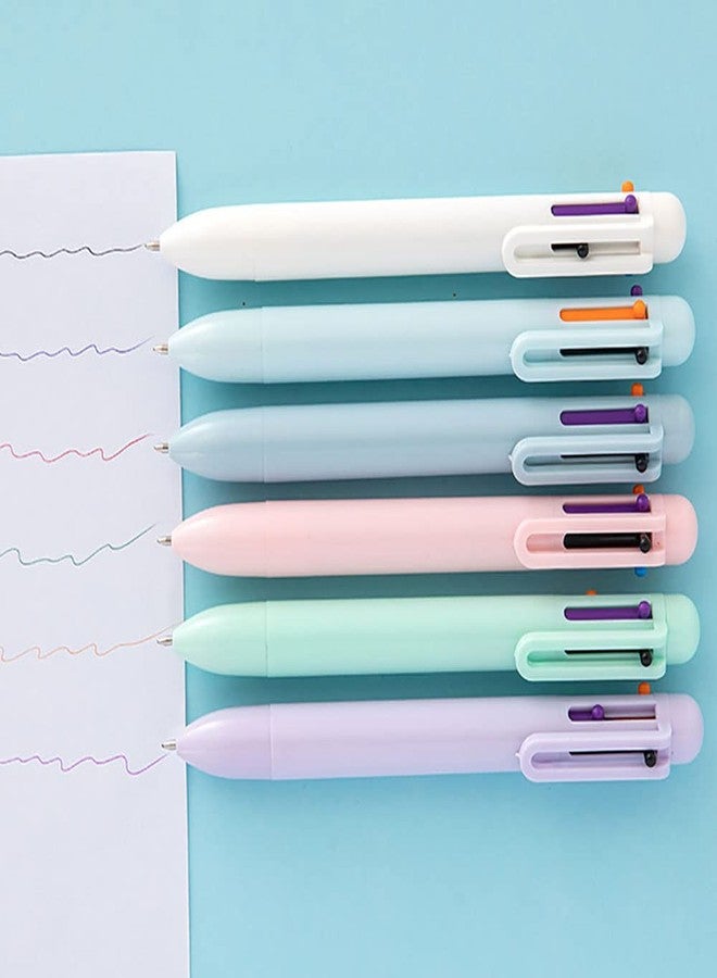 SUNREEK Multicolor Pen - 30 Pack 0.5mm 6-in-1 Retractable Ballpoint Pens for Office School Supplies Students Children Gift - Image 4
