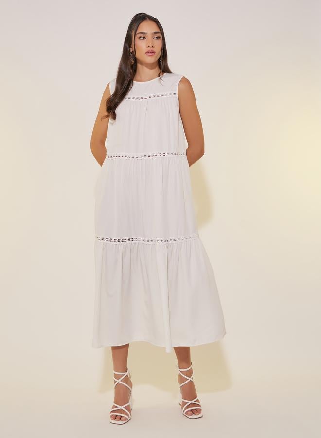 تايك تو فستان ميدي بطبقات - Image 2