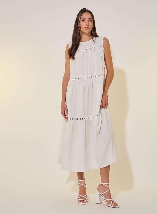 تايك تو فستان ميدي بطبقات - Image 1