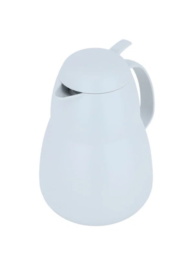 helios thermos, 1 liter, thermal glass inner container, plastic outer shell - white - Image 3