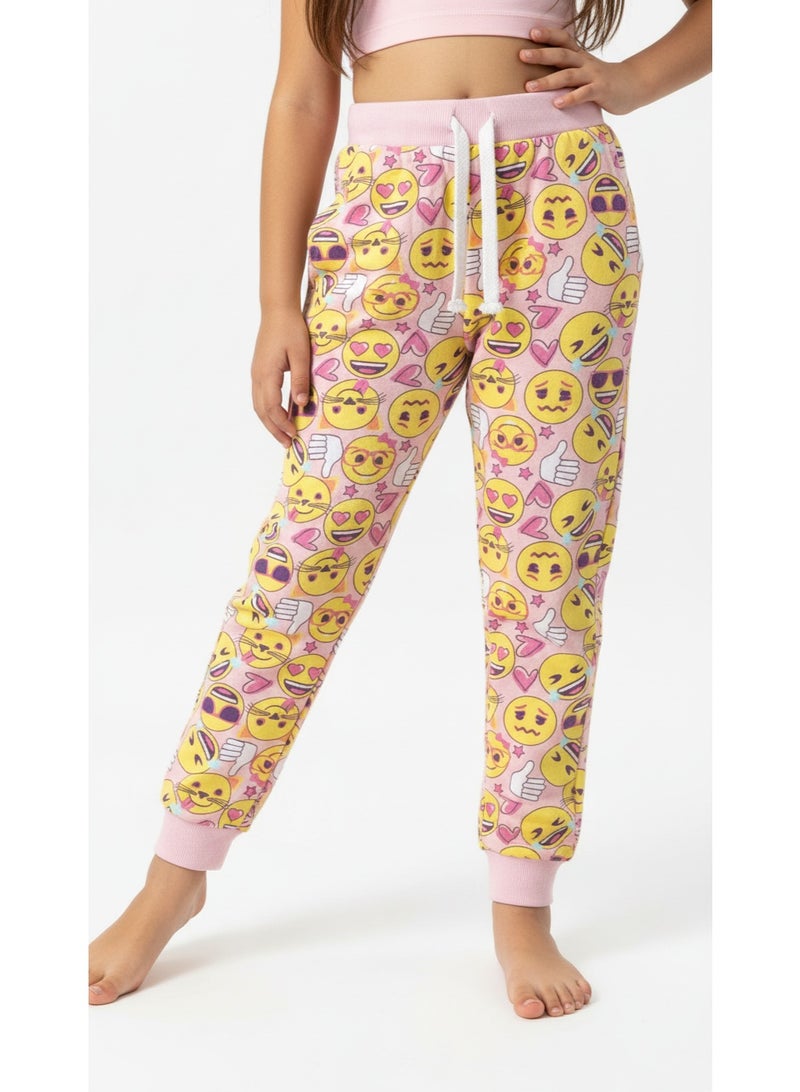 Emoji سراويل جوجرز للبنات إيموجي - Image 2