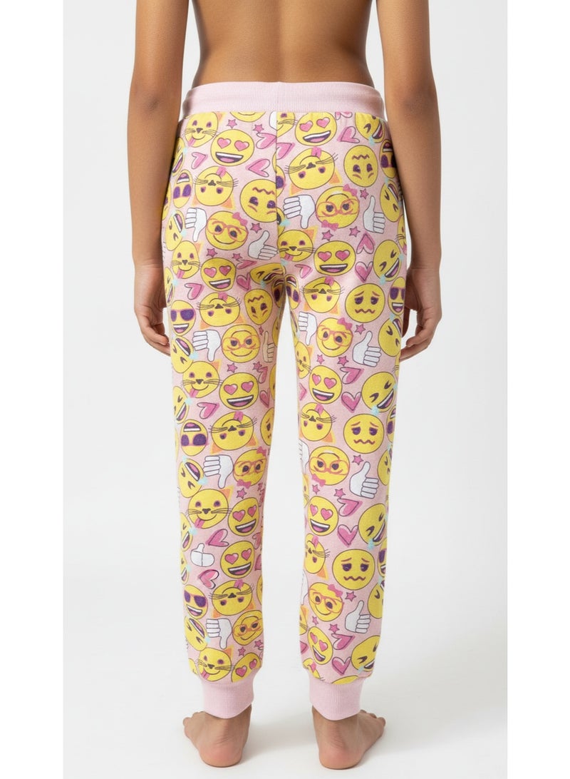 Emoji سراويل جوجرز للبنات إيموجي - Image 4