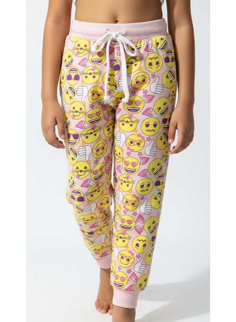 Emoji سراويل جوجرز للبنات إيموجي - Image 3