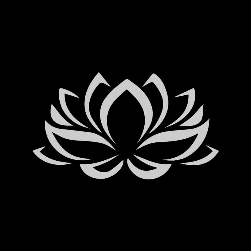 Generic Colorful Lotus Car Sticker Scratch Cover Waterproof Decal Reflective White-Lotus Flower "22*12.6cm] 